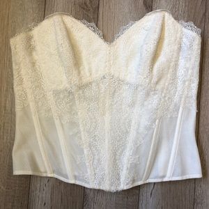 WATTERS BRIDES Bridal Lace Corset white 10 NEW